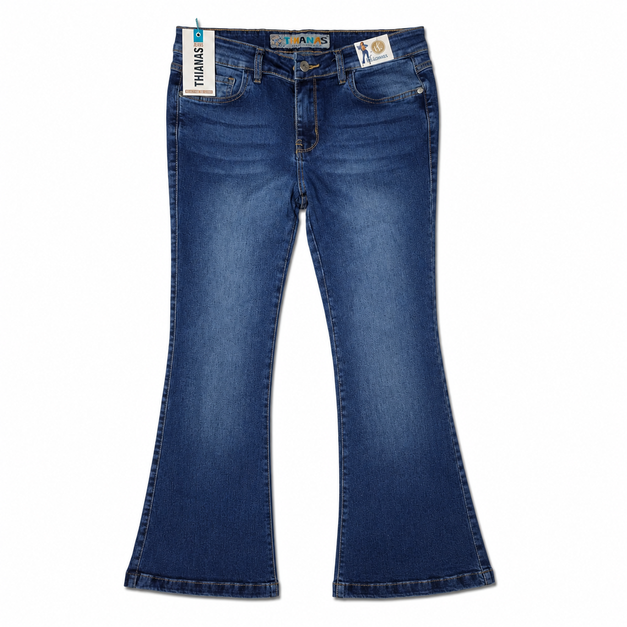 JEANS A LA CADERA CORTE SIRENA C/AZUL T/32