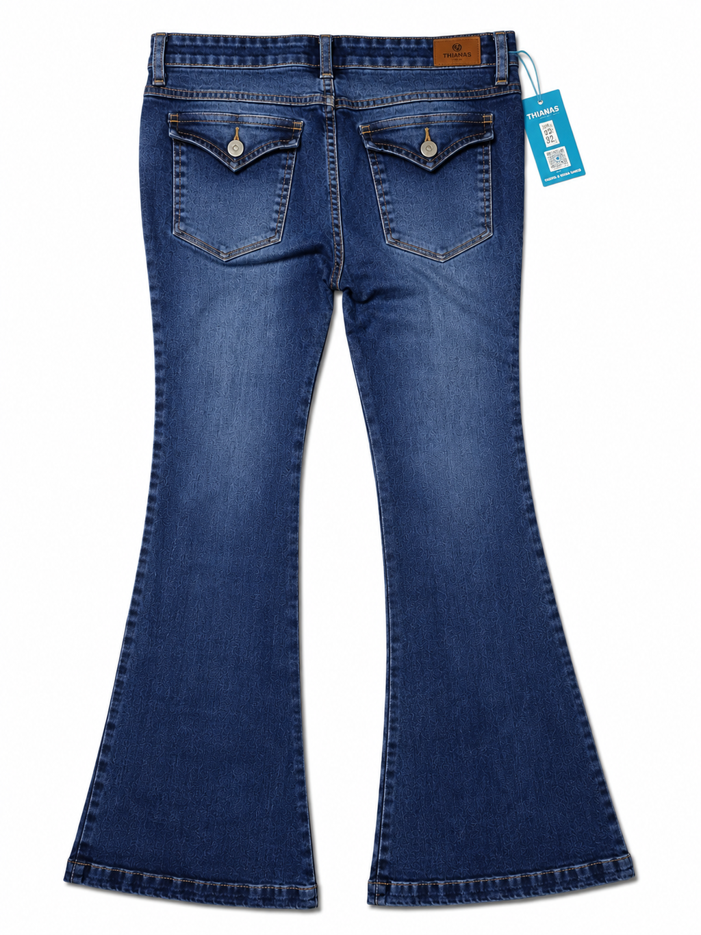 JEANS A LA CADERA CORTE SIRENA C/AZUL T/32