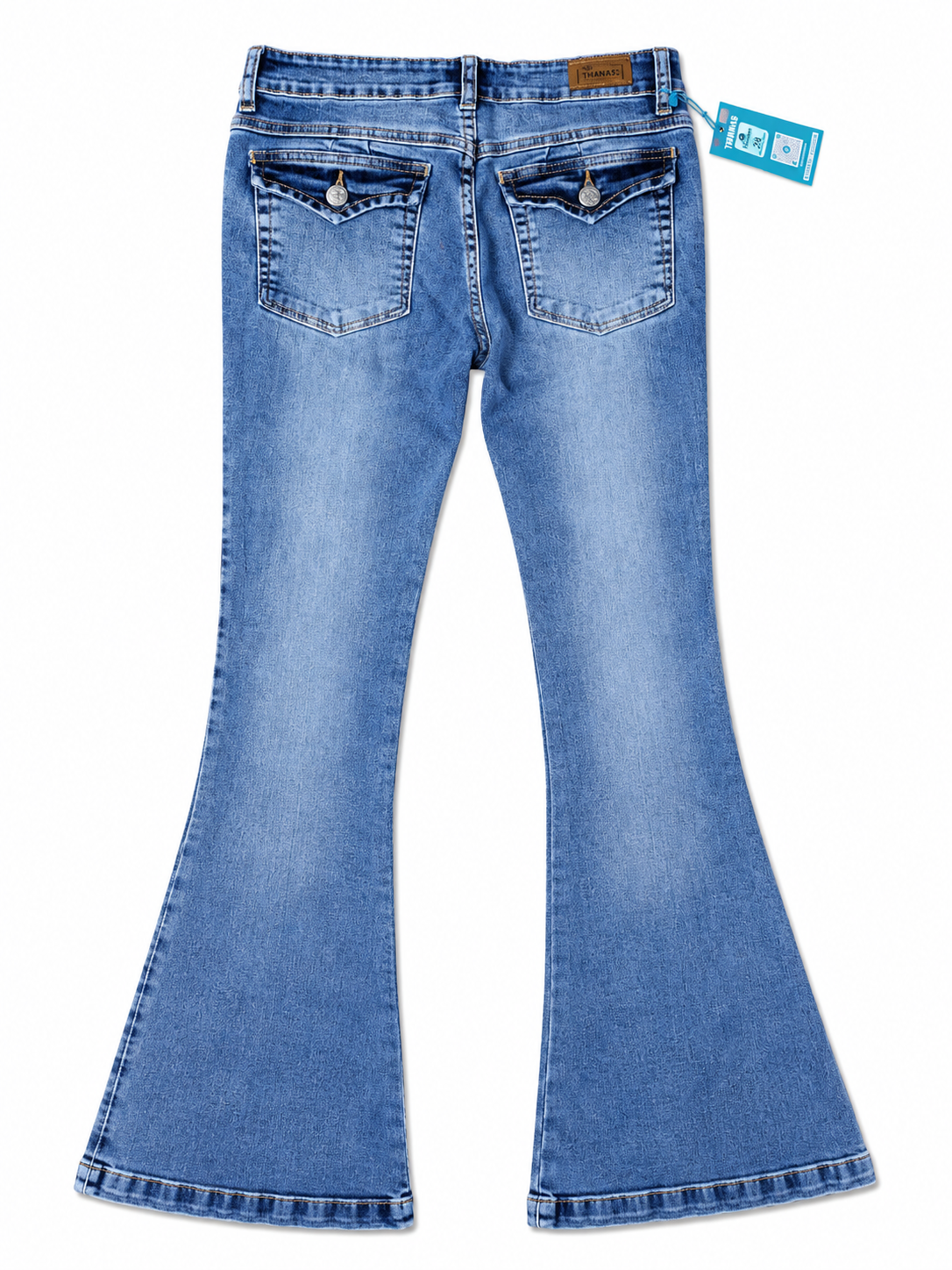 JEANS A LA CADERA CORTE SIRENA C/ HIELO T/28