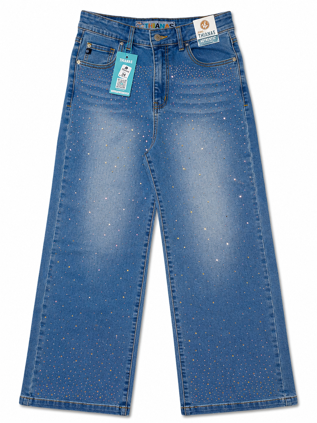 JEANS BAGY BRILLO C/ VERDE MADERA T/34