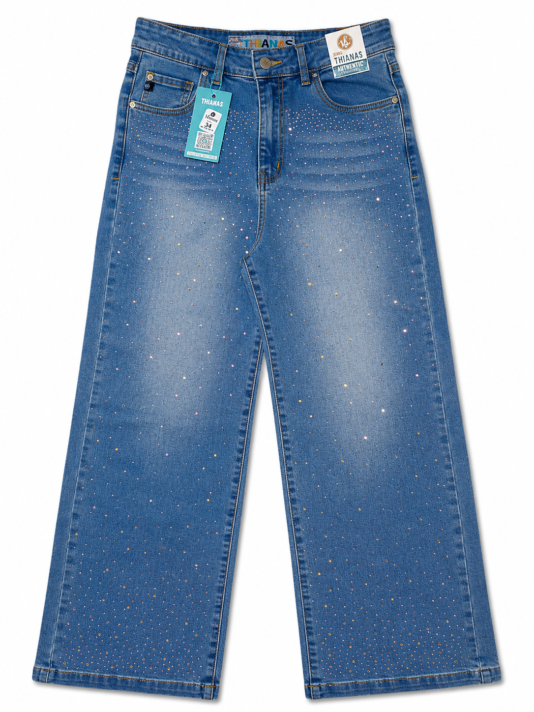 JEANS BAGY BRILLO C/ VERDE MADERA T/34