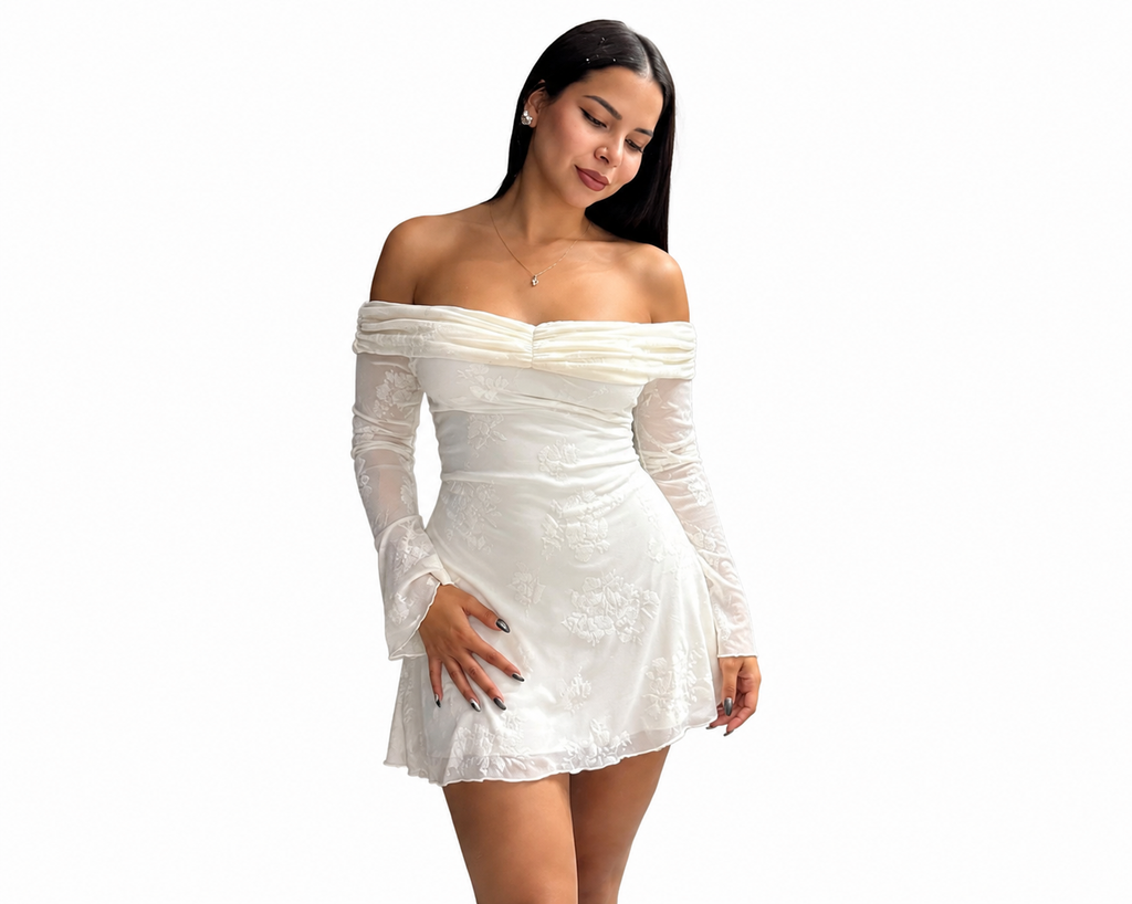 VESTIDO CADA EN A - NEGRO